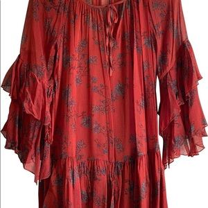 Brand new w/o tags free people dress- rust